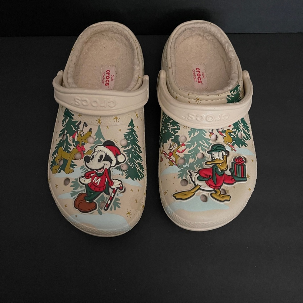 Disney Christmas Crocs | Holiday Edition | Gently Used | Sold As Is